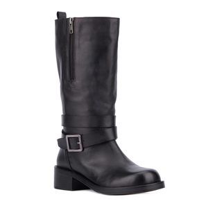 VINTAGE FOUNDRY CO. EST. 2014 Womens Philippa Black Tall Square Boots 7
